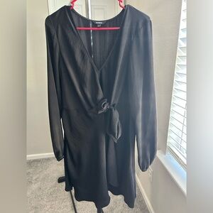 Express Black Wrap Dress